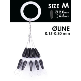 Стопоры резин. Salmo RUBBER CONE STOPS р.004XL 10шт.