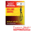 Вертлюги c застеж. Lucky John ROLLING AND CONVENIENT 006 10шт.