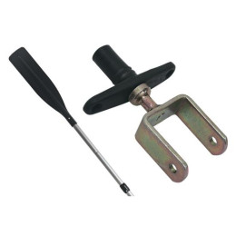 Весло разборное Адмирал 240 см с уключиной-кронштейном с широкой лопастью