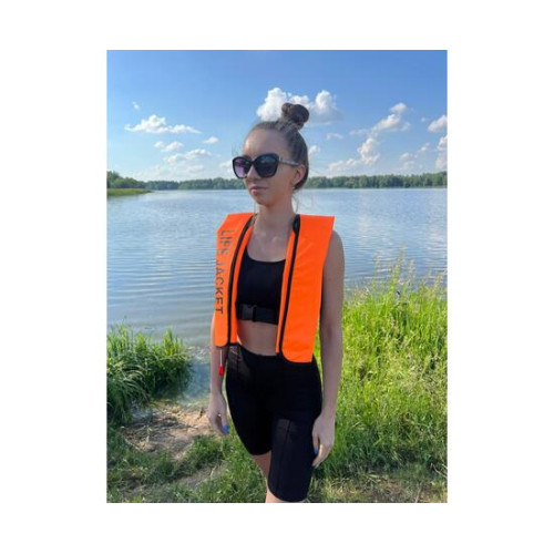 Жилет автоматический спасательный LifeJacket оранжевый