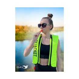 Жилет автоматический спасательный LifeJacket салатовый