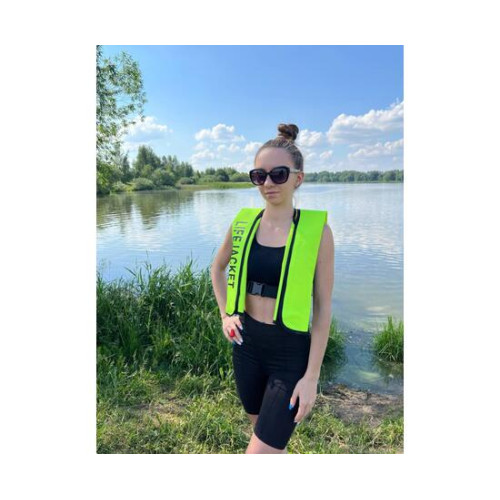 Жилет автоматический спасательный LifeJacket салатовый