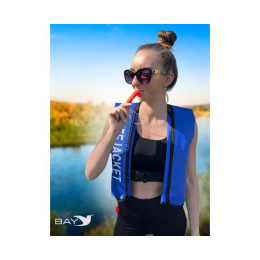 Жилет автоматический спасательный LifeJacket синий