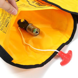 Самонадувающийся спасательный жилет Life Jacket (оранжевый)