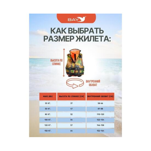 Жилет спасательный MedNovtex до 35 кг