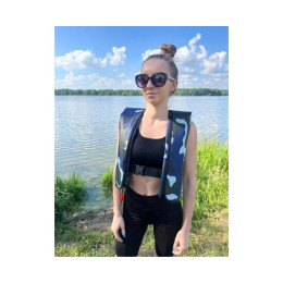 Жилет автоматический спасательный LifeJacket камуфляж синий