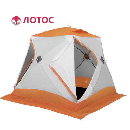 Зимняя палатка Лотос Куб 3 Классик А8 Оранж (210х210/180 см)