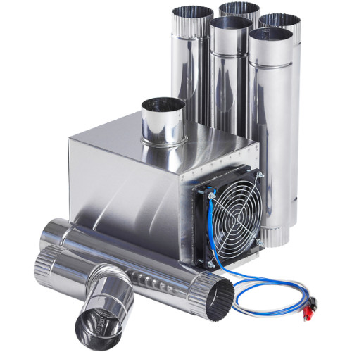 Теплообменник для Палатки “Вектор-В” 250x170x240 (нерж.сталь) с вентилятором в сумке