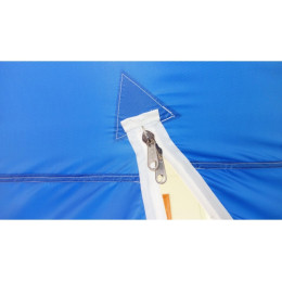 Зимняя палатка "Пингвин Зонт 1 четырехлучевая" Люкс (1-сл.) бело-синий