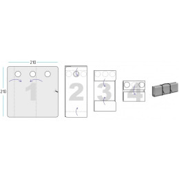 Дно гидро-термоизоляционное Лотос Куб 3 (210х210) с фланцами