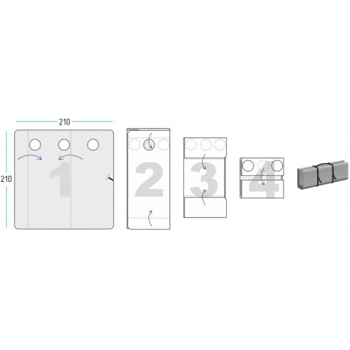 Дно гидро-термоизоляционное Лотос Куб 3 (210х210) с фланцами