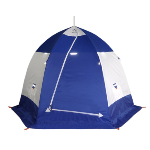 Зимняя палатка "Пингвин Зонт 3" Люкс (1-сл.) бело-синий
