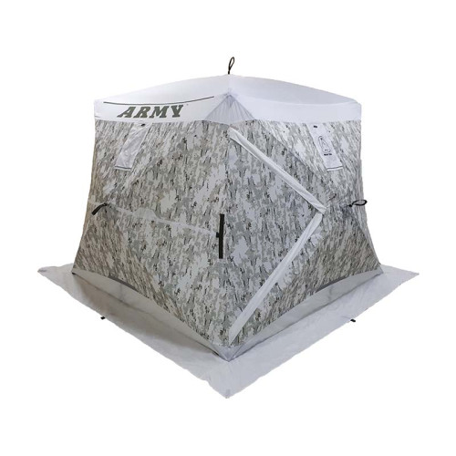 Зимняя палатка Призма Премиум 230*230 (2-сл) Армеец (зимний хаки)