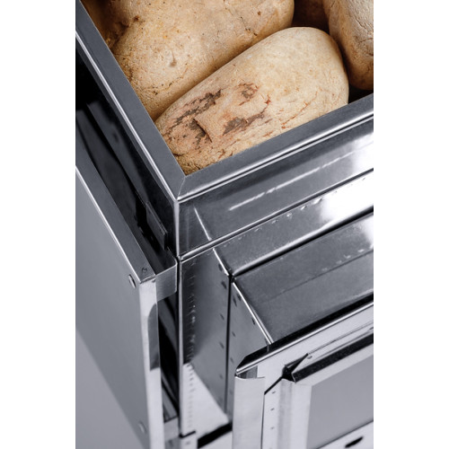 Печь-камин "Инвент" малая 330x230x230 (нерж.сталь 0.8 мм) со стационарными экранами + короб для камней в сумке