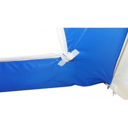 Зимняя палатка "Пингвин Зонт 1 четырехлучевая" Люкс (1-сл.) бело-синий