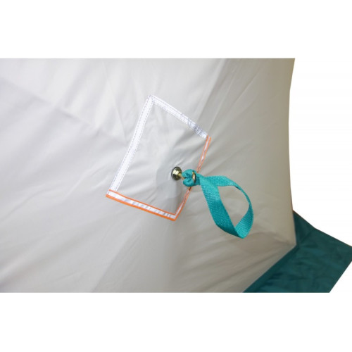 Всесезонная палатка Призма Шелтерс Премиум (1-сл) 215*215 (бело-зелёный)