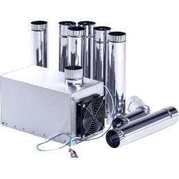 Теплообменник для Палатки “Вектор-BY” 355x170x240 (нерж.сталь) с вентилятором в сумке