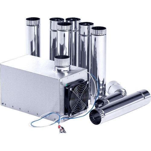 Теплообменник для Палатки “Вектор-BY” 355x170x240 (нерж.сталь) с вентилятором в сумке