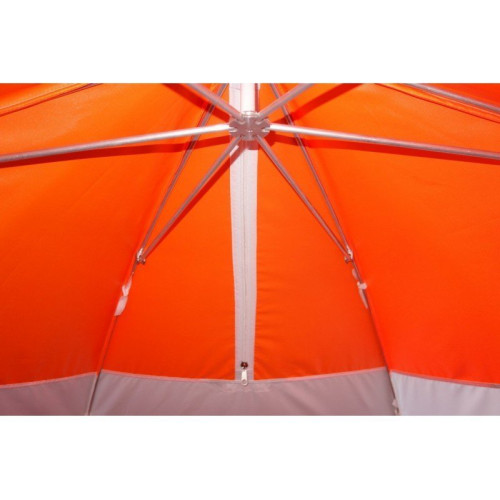 Зимняя палатка "Пингвин Зонт 3 с дышащим верхом" Люкс (1-сл.) бело-оранжевый