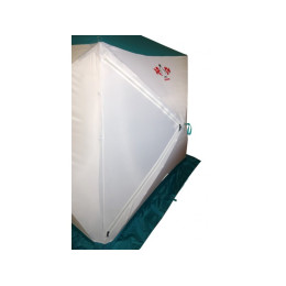 Всесезонная палатка Призма Шелтерс Премиум (1-сл) 215*215 (бело-зелёный)