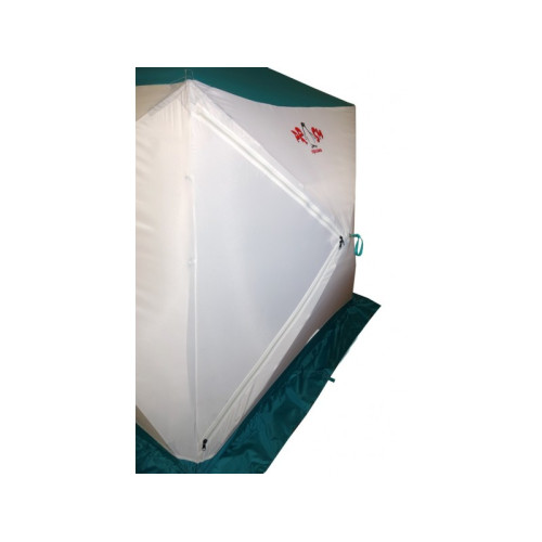 Всесезонная палатка Призма Шелтерс Премиум (1-сл) 215*215 (бело-зелёный)