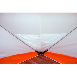 Зимняя палатка Призма (1-сл) Композит 185*185 (бело-оранжевый)