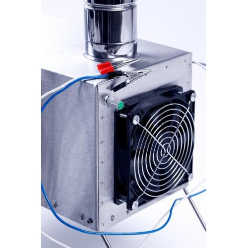 Теплообменник для Палатки “Вектор-BY” 355x170x240 (нерж.сталь) с вентилятором в сумке