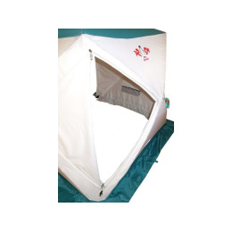 Всесезонная палатка Призма Шелтерс Премиум (1-сл) 215*215 (бело-зелёный)