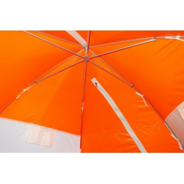 Зимняя палатка "Пингвин Зонт 3 с дышащим верхом" Люкс (1-сл.) бело-оранжевый