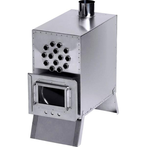 Теплообменник дровяной для палатки “Вектов-ВД” 400x200x380 (нерж.сталь) с вентилятором в сумке