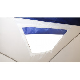 Всесезонная палатка Призма Шелтерс Big Twin (1-сл) 430*215 (бело-синий)