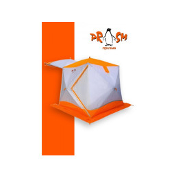 Всесезонная палатка Призма Шелтерс Премиум (1-сл) 215*215 (бело-оранжевый)