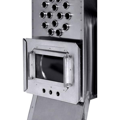 Теплообменник дровяной для палатки “Вектов-ВД” 400x200x380 (нерж.сталь) с вентилятором в сумке