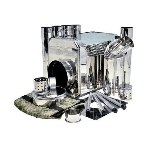 Печка Пошехонка “Турист“ 25 л с экранами (встроенный искрогаситель)