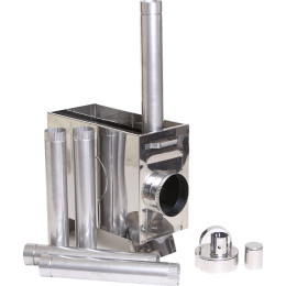 Печь для походной бани (нерж.сталь 0.5/0.8 мм) в сумке