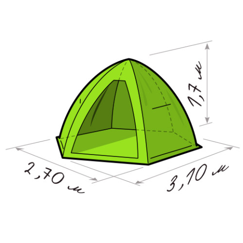 Зимняя палатка Лотос 4 (310х270/170 см)