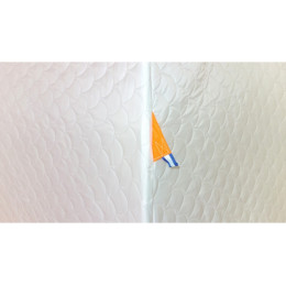 Зимняя палатка "Пингвин Зонт 2 Термолайт" Люкс (3-сл) бело-оранжевый