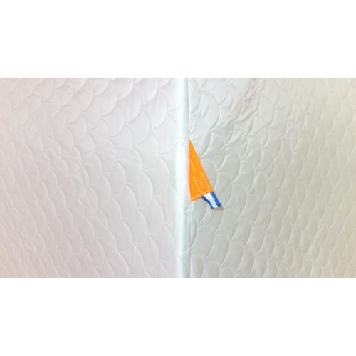 Зимняя палатка "Пингвин Зонт 2 Термолайт" Люкс (3-сл) бело-оранжевый