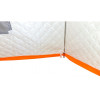 Зимняя палатка "Пингвин Зонт 2 Термолайт" Люкс (3-сл) бело-оранжевый
