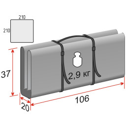 Пол утепленный Лотос Куб 3 (210х210) ПУ1000