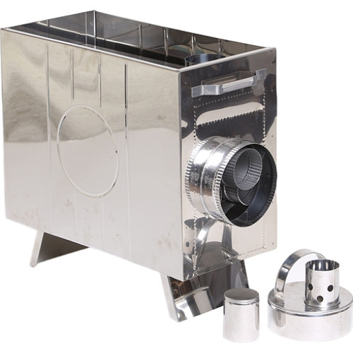 Печь для походной бани (нерж.сталь 0.5/0.8 мм) в сумке