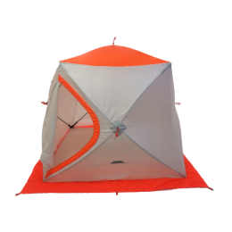 Зимняя палатка Пингвин Mr. Fisher 171 SТ ТЕРМО (3-сл, термостежка) с юбкой 170*170/175 (бело-оранжевый) + чехол