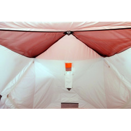 Всесезонная палатка Призма Шелтерс Премиум (2-сл) 215*215 (бело-зелёный)