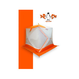 Зимняя палатка Призма Премиум (1-сл) 215*215 (бело-оранжевый)