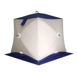 Всесезонная палатка Призма Шелтерс Премиум (2-сл) 215*215 (бело-зелёный)