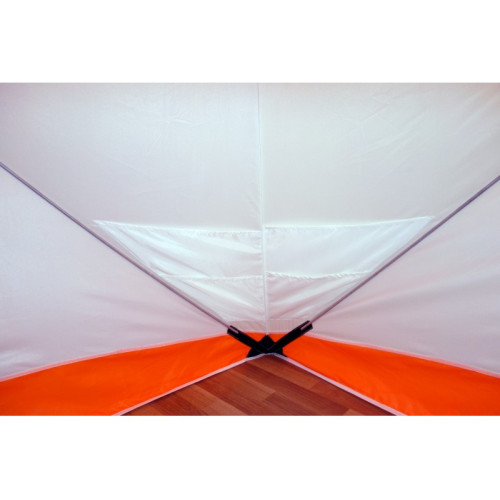 Зимняя палатка Призма Премиум (1-сл) 215*215 (бело-оранжевый)