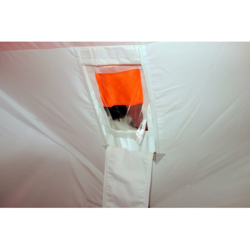 Всесезонная палатка Призма Шелтерс Премиум (2-сл) 215*215 (бело-зелёный)