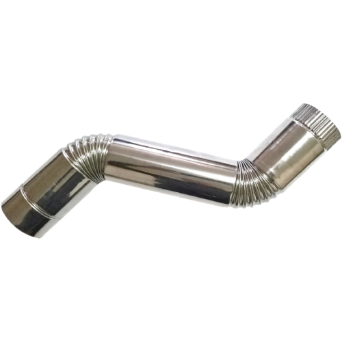 Сегмент трубы S-образный d-80 мм (нерж.)