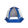 Зимняя палатка "Пингвин 2" Люкс (2-сл.) бело-синий