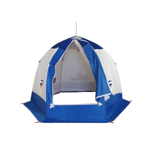 Зимняя палатка "Пингвин 2" Люкс (2-сл.) бело-синий